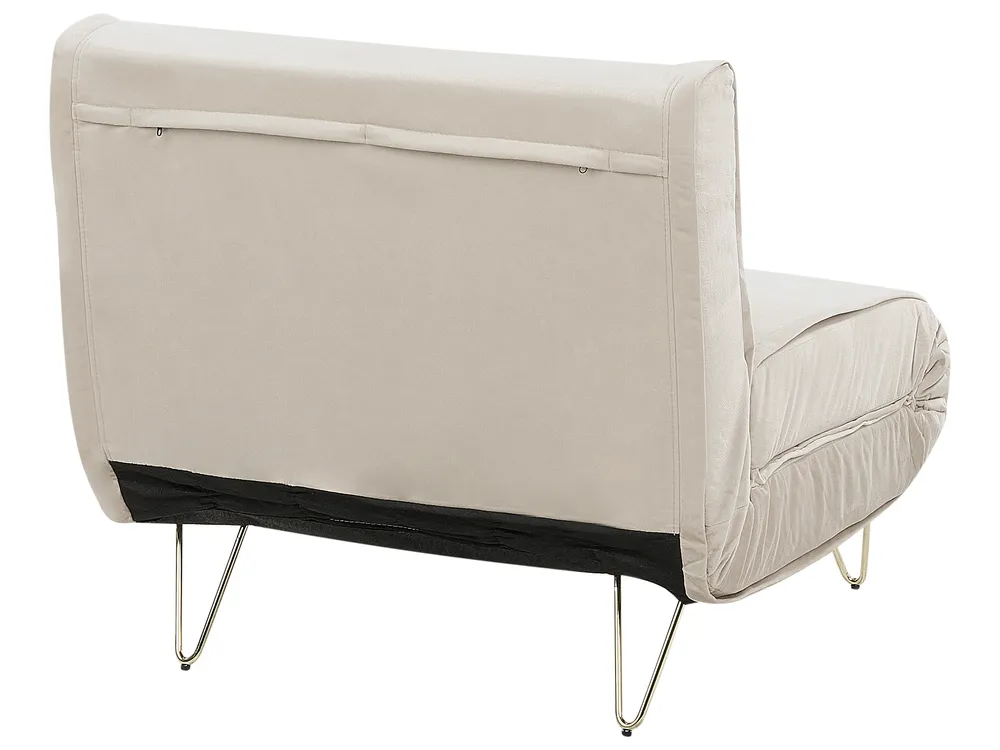 Sofa Set 3-Sitzer VESTFOLD Samtstoff Beige_851620