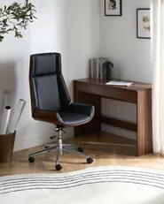 Executive Chair TAMARACK Faux Leather Black_1049181