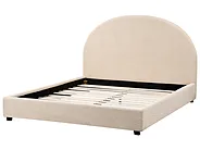 Bett mit Lattenrost Bouclé VAUCLUSE 140 x 200 cm Beige_975997