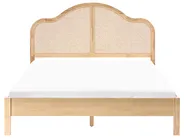 Lit avec sommier HOUNOUX 160 x 200 cm Marron clair_1047743
