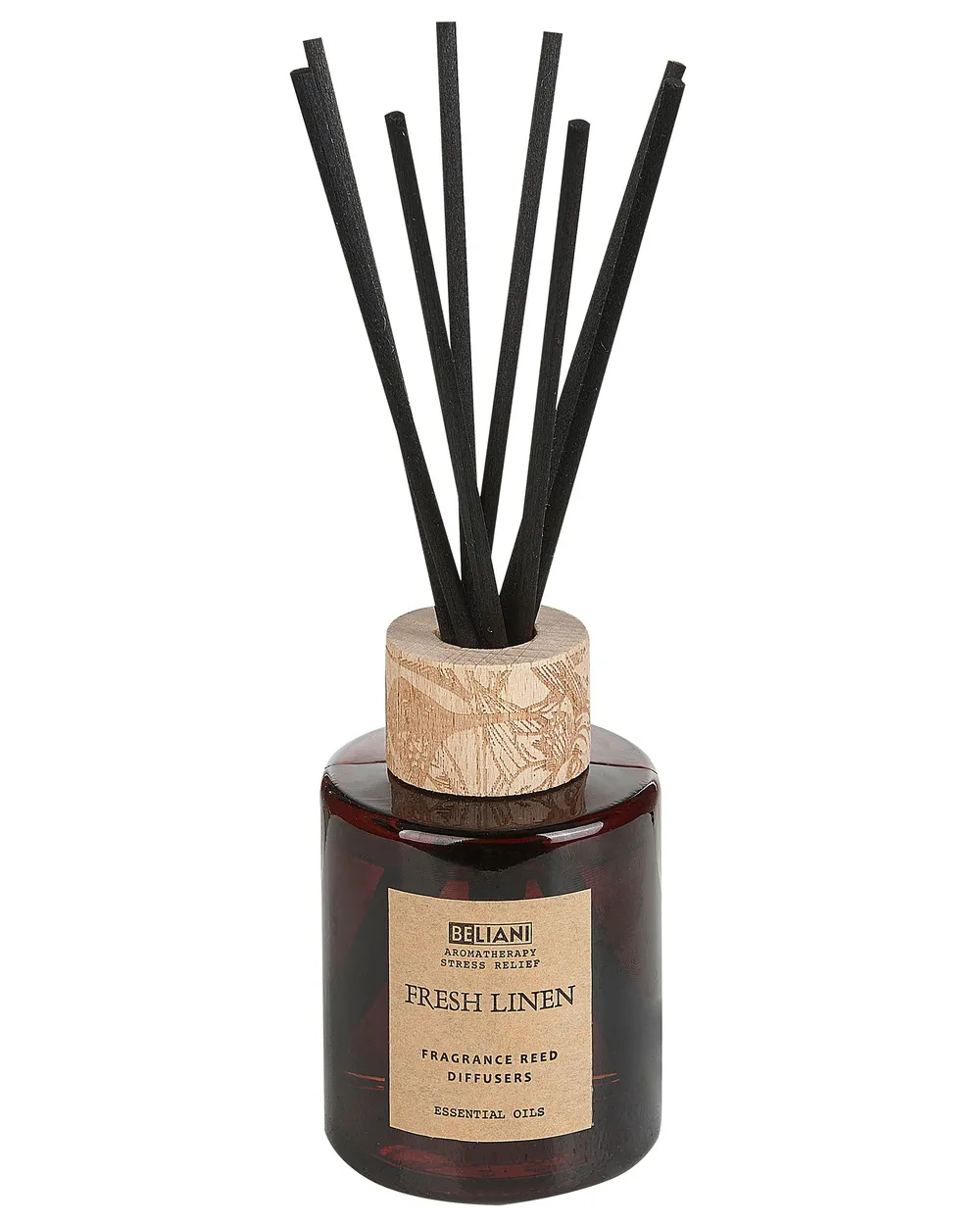 Scented Candle with Fragrance Reed Diffuser DARK ELEGANCE 9 cm Brown_874644