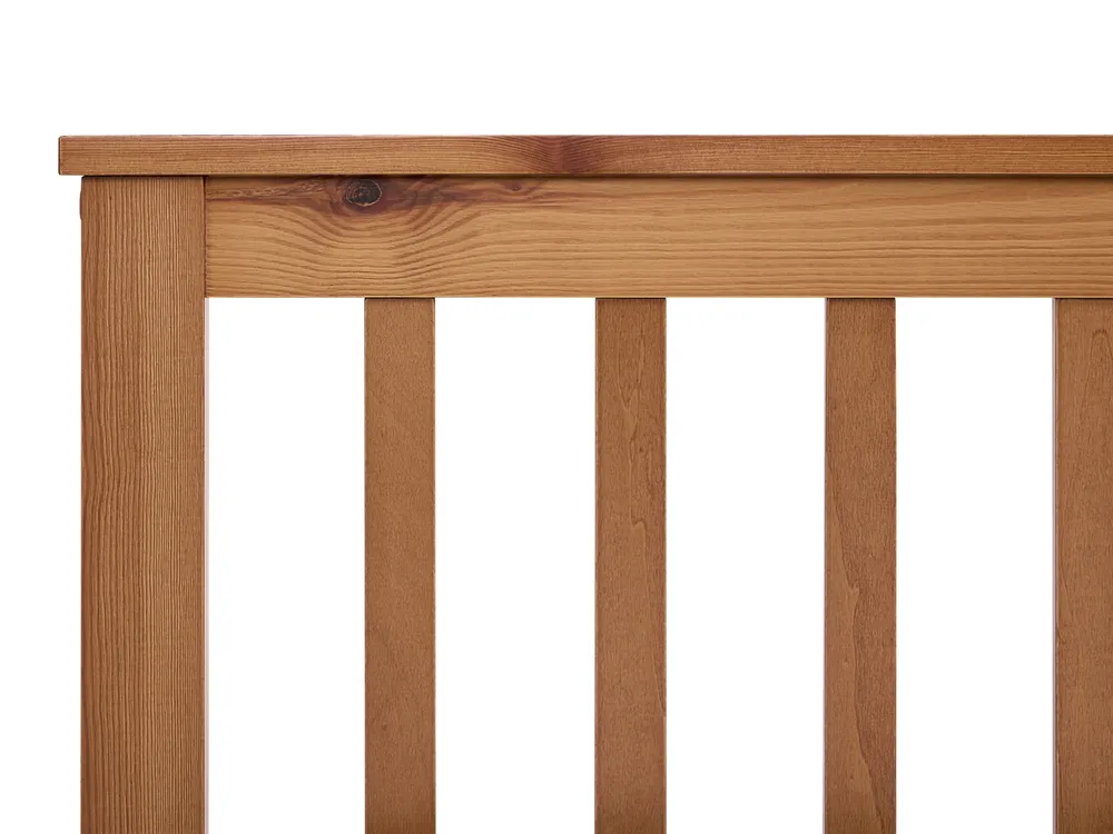Bett mit Lattenrost Kiefernholz OLENDON 120 x 200 cm Braun_1068932