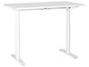 Schreibtisch elektrisch höhenverstellbar DESTINAS 120 cm 72 cm Weiß