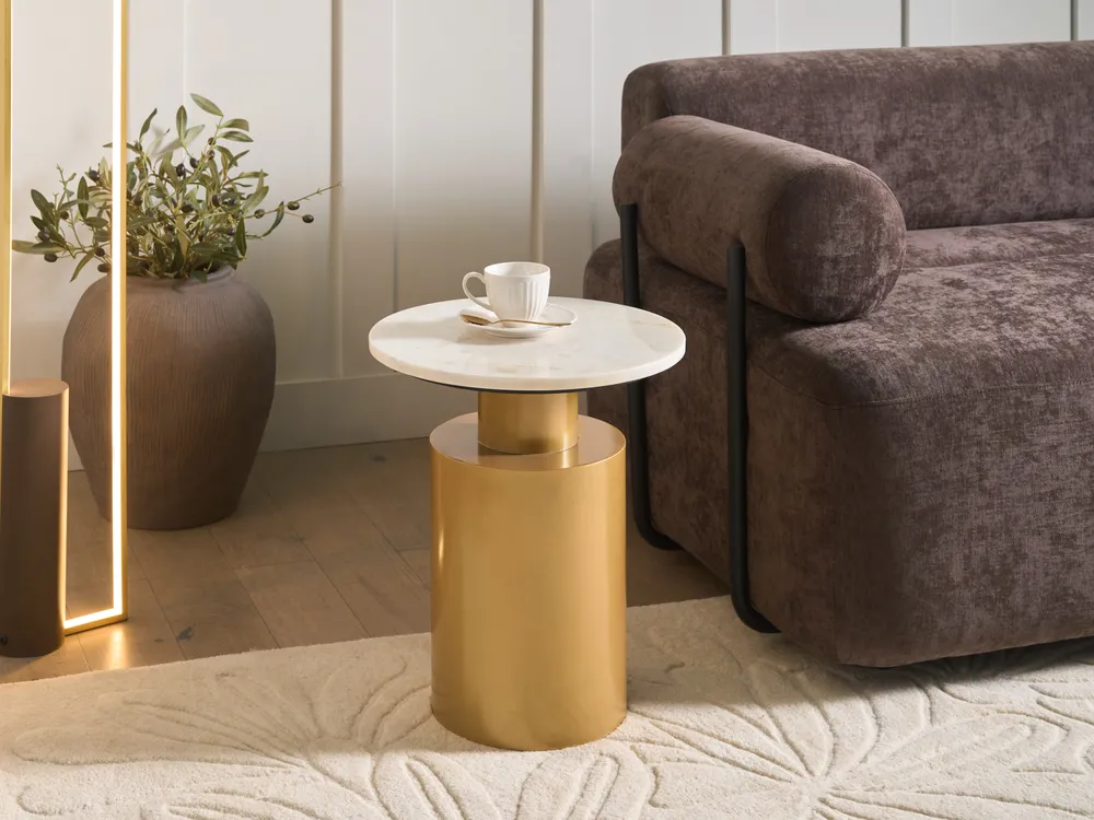 Beistelltisch ARIAGA Metall Gold