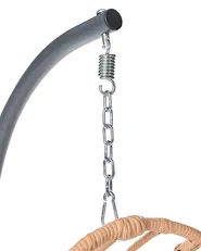 Hängesessel mit Gestell MONTALCINO Metall Naturfarben_1065605
