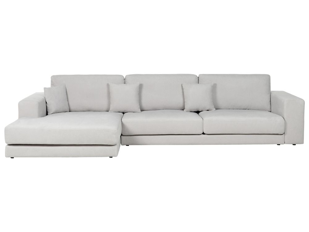 Corner Sofa LOFOTEN Fabric Light Grey Right Hand