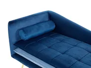 Left-Hand Chaise Longue GONESSE Velvet Blue_856922