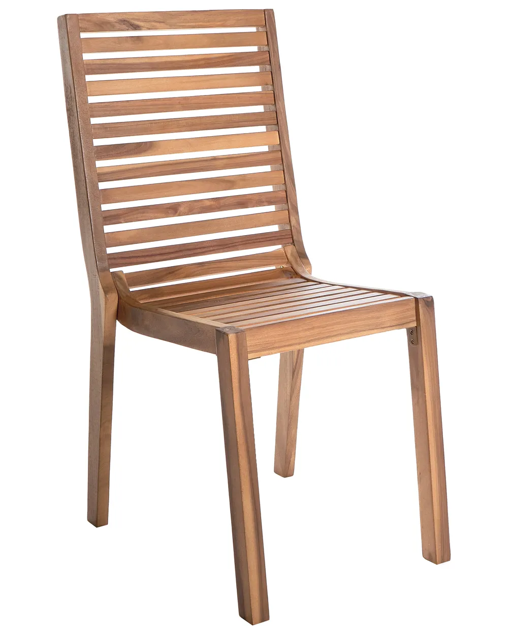 Gartenmöbel Set 4-Sitzer OMBRIANO zertifiziertes Akazienholz Hellbraun_958741