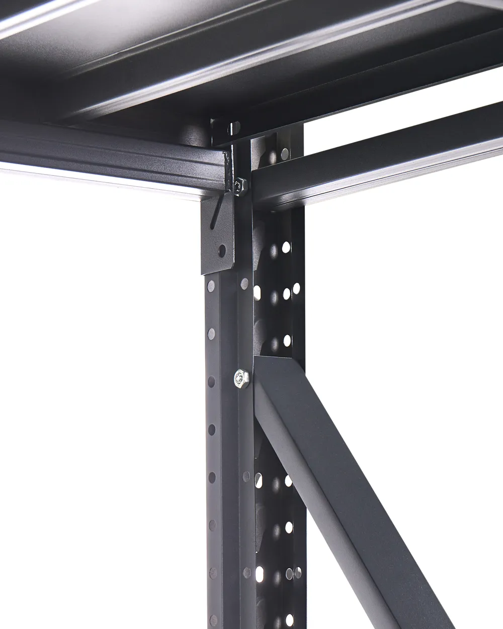 Garagenregal FIUGGI 200 cm 200 cm Metall Schwarz_1011266