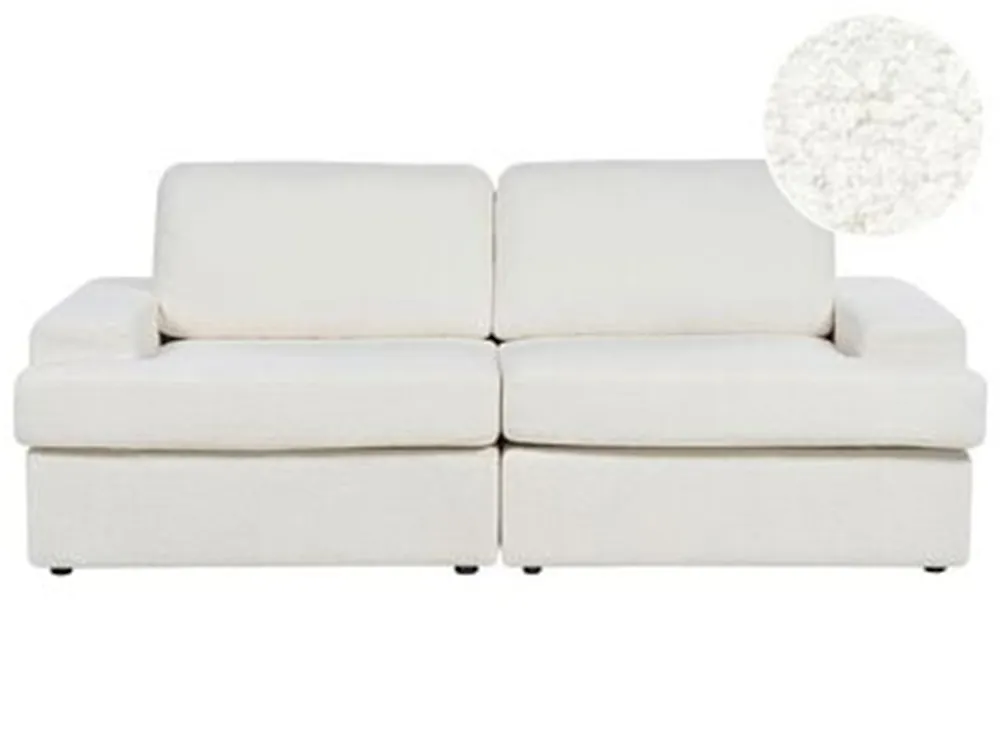 Sofa 3-Sitzer ALLA Bouclé Cremeweiß_1183784