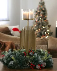 Kerzenständer NIAS 53 cm Metall Gold_1035956
