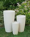 Blumenkübel ABDERA 31 cm Hellbeige