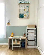 Shelf with 4 Storage Boxes TOBIN White_1035775