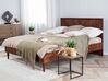 Bett mit Lattenrost MIALET 140 x 200 cm Dunkelbraun