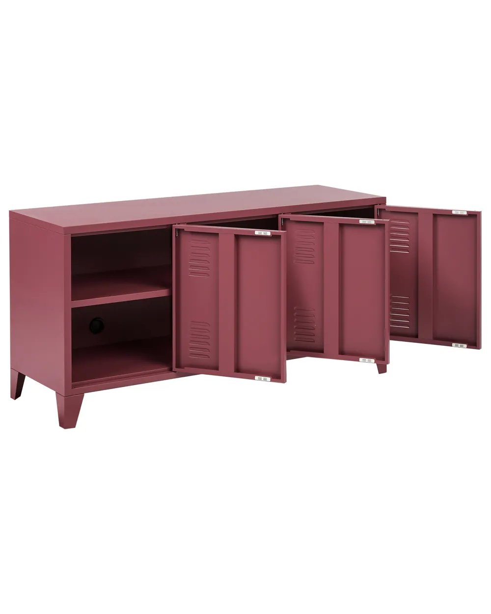 Büroschrank CARDIFF Metall Dunkelrot_957927