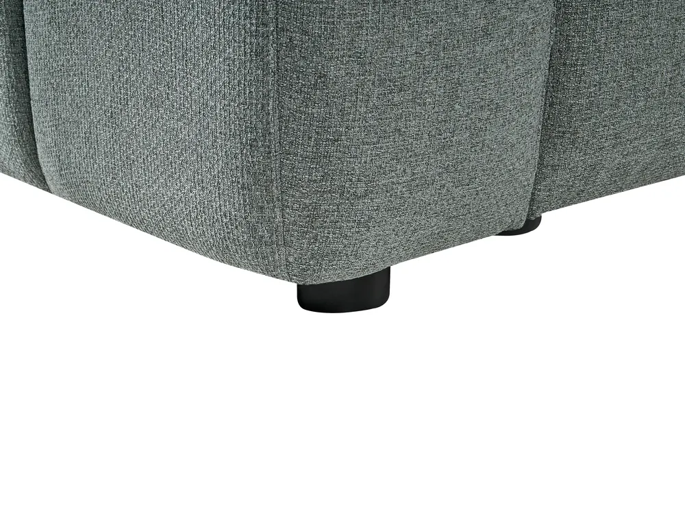 Modul Ecksofa 5-Sitzer KIVVIK Stoff Grün rechtsseitig_1045683