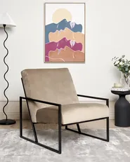 Armchair DELARY Velvet Taupe_897241