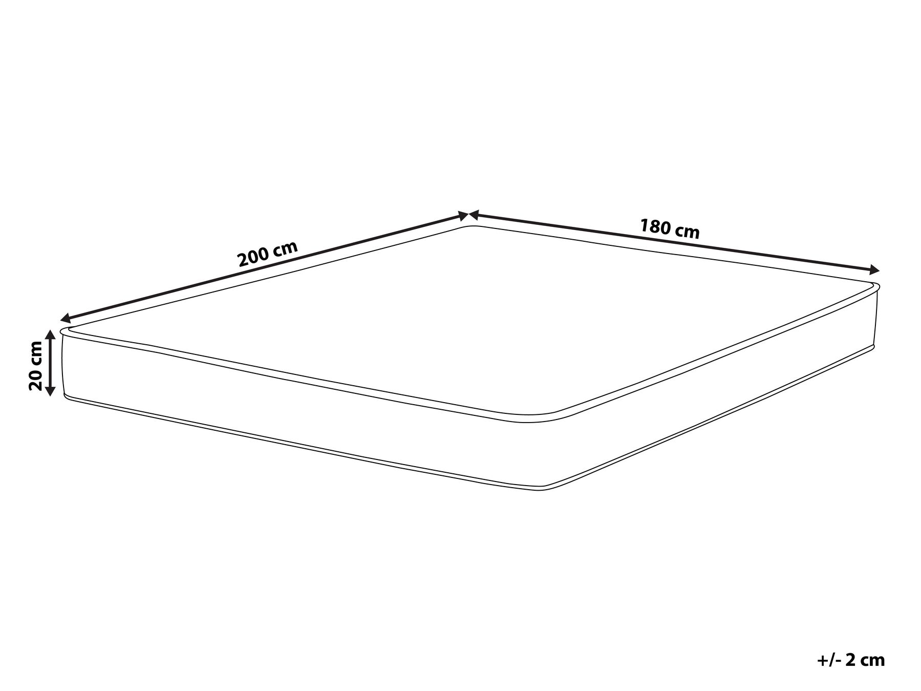 Wasserbettbezug PURE 180 x 200 cm_891345