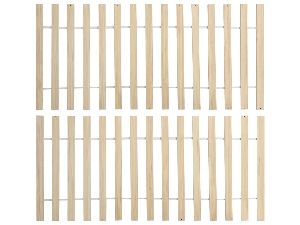 Bed Pine Wood OLENDON 180 x 200 cm (EU Super King) White_956306