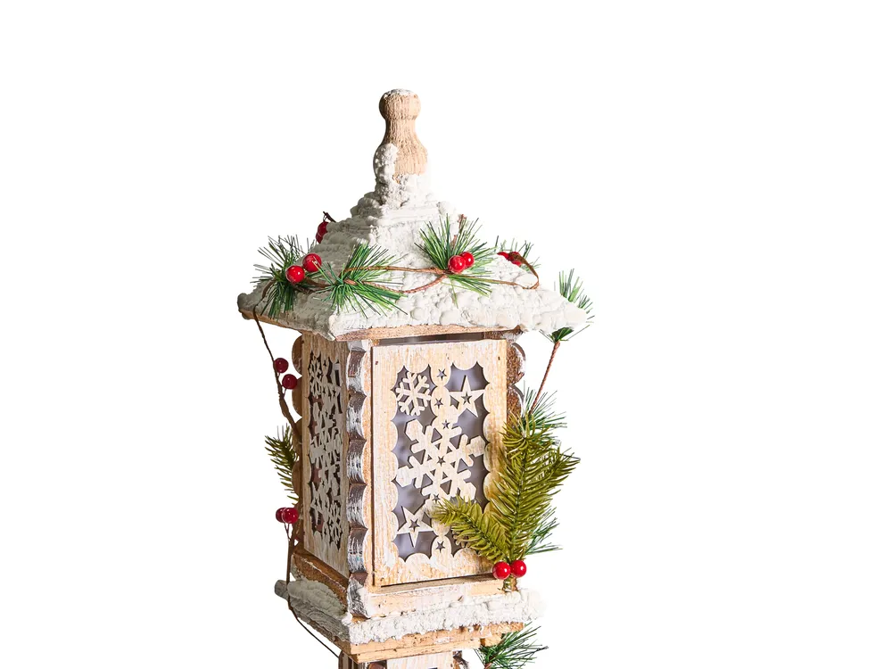 Weihnachtsdekoration LED LENTIRA 80 cm Pollerleuchte Hellbraun_1028169