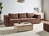 Modulsofa 3-Sitzer AXEBO Bouclé Braun