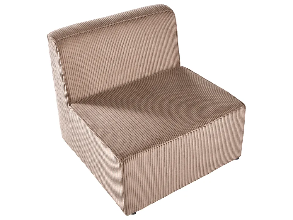 Modul Ecksofa 4-Sitzer LEMVIG Cord Dunkelbeige rechtsseitig_1053389