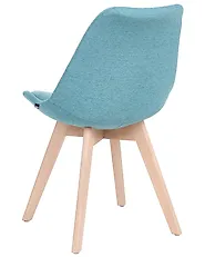 Set of 2 Dining Chairs DAKOTA II Fabric Light Blue_1176809
