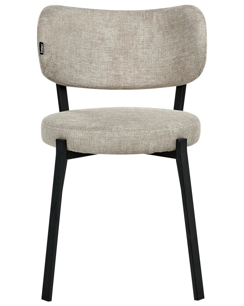 Esszimmerstuhl 2er Set BRONTE Stoff Beige_1006001