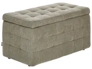 Ottomane mit Stauraum MICHIGAN Stoff Olivgrün_927083