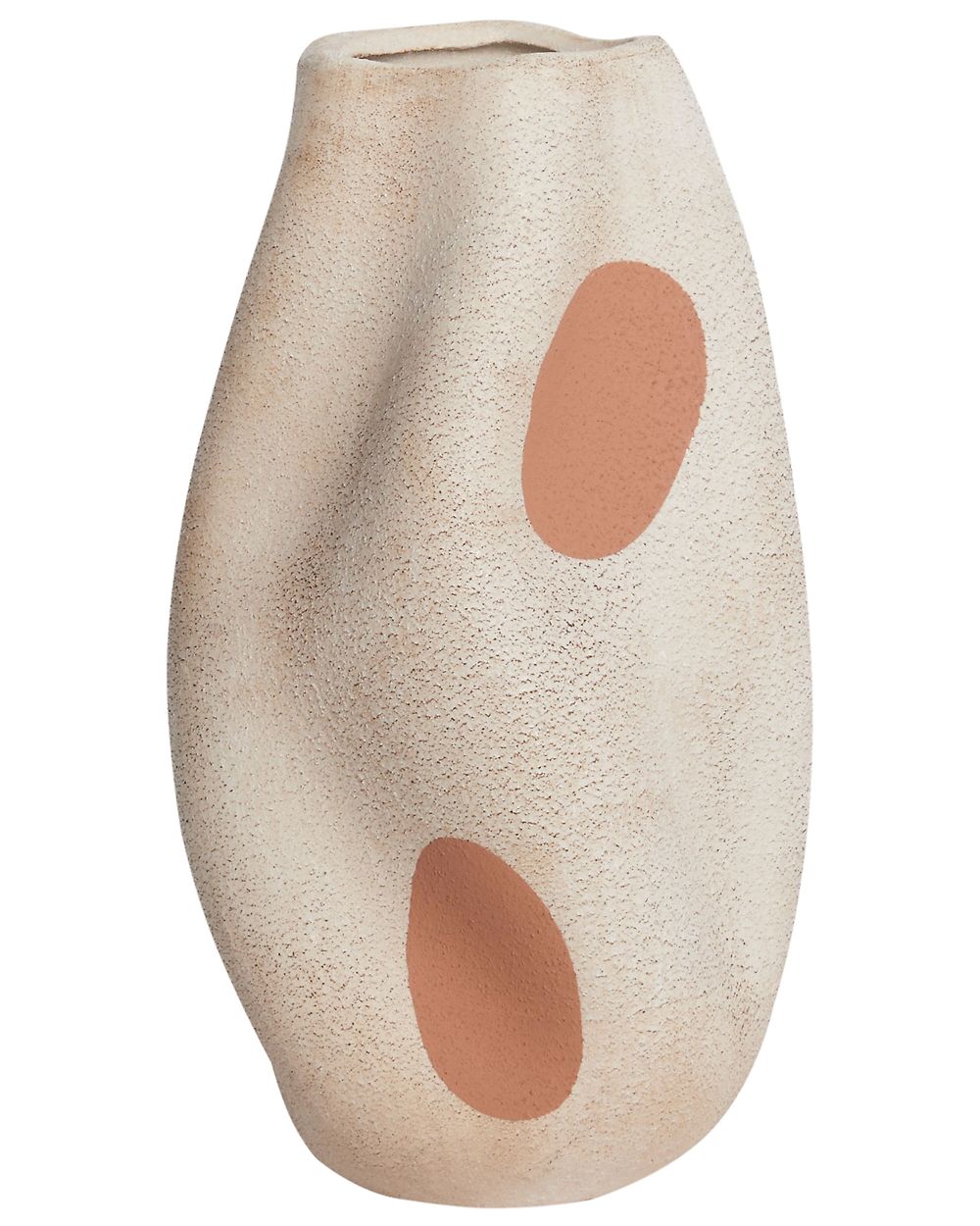Bloemenvaas BATOIDEA 25 cm Steengoed Lichtbeige