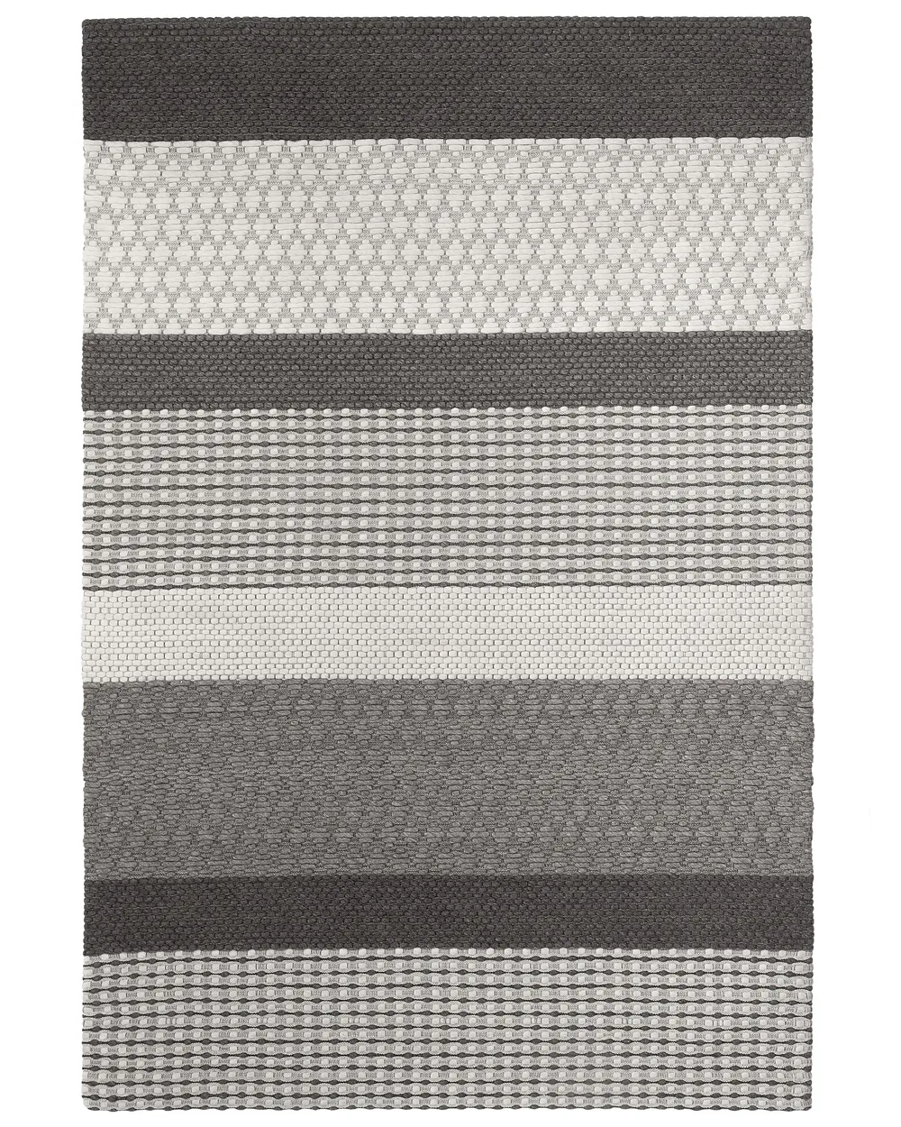 Teppich AKKAYA Grau 140 x 200 cm Wolle