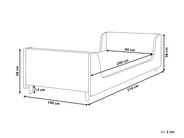 Kinderbett Bouclé LAYE 90 x 200 cm Rosa_962108