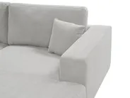 Corner Sofa 3 Seater LOFOTEN Fabric Light Grey Left Hand_900460