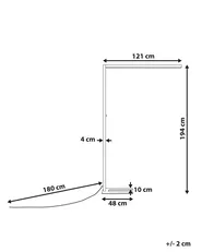 LED Stehlampe SAGITTA mit Dimmer Metall Silber_849841