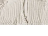 Ecksofa 3-Sitzer DOLVA Cord Cremeweiß rechtsseitig_984106