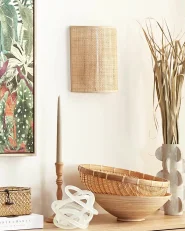 Wall Lamp DEMITRIE Rattan Natural_900856