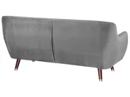 Sofa Set 6-Sitzer BODO Samtstoff Grau_738377