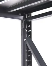 Garagenregal FIUGGI 200 cm 200 cm Metall Schwarz_1011266