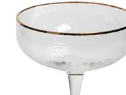 Set of 4 Champagne Saucers TOPAZ 450 ml Transparent_912978