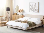 Bettrahmenbezug FITOU 180 x 200 cm Beige_748789