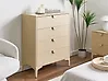 Kommode mit 4 Schubladen ARDURA Metall Beige