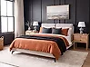 Bed Chenille MELLE 160 x 200 cm (EU King Size) Light Beige