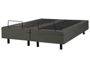 Adjustable Bed without Headboard Fabric DUKE II 160 x 200 cm (EU King Size) Dark Grey_987918