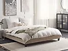 Bett ohne Kopfteil Stoff ROANNE 180 x 200 cm Beige