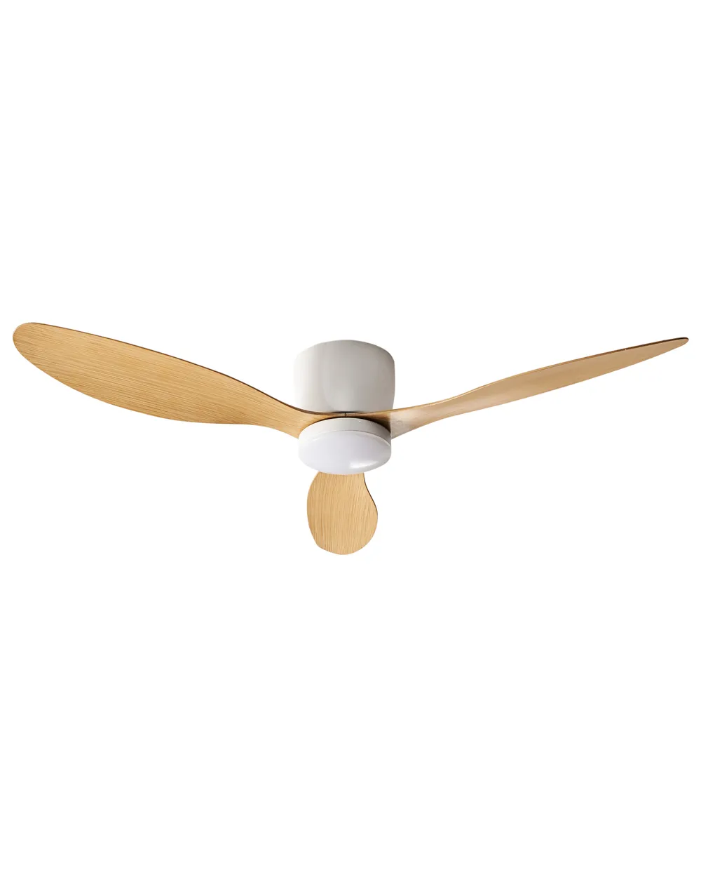 Deckenventilator mit Licht VEMBAR mit Fernbedienung LED Hellbraun