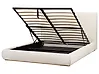Bett mit Stauraum CAMPAGNE Stoff Hellbeige 160 x 200 cm