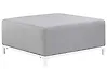Ottoman ROVIGO Fabric Light Grey
