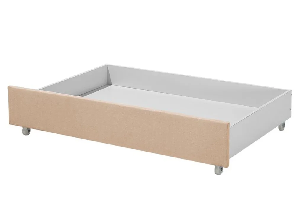 Bett mit Schubladen MONTPELLIER Stoff Beige 180 x 200 cm_754269