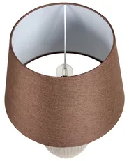 Tischlampe FERGUS Keramik Braun_877416