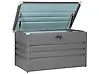 Aufbewahrungsbox CEBROSA 100 cm 62 cm Metall Grau